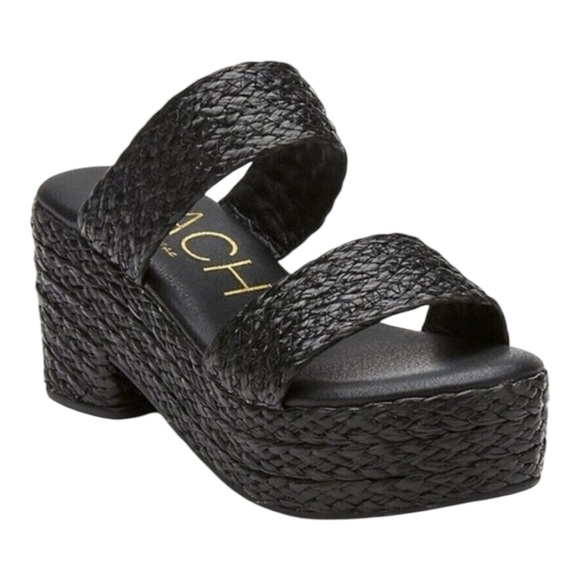 Beach by Matisse Ocean Ave Black Platform Sandals Sz 8 NEW - Picture 1 of 9